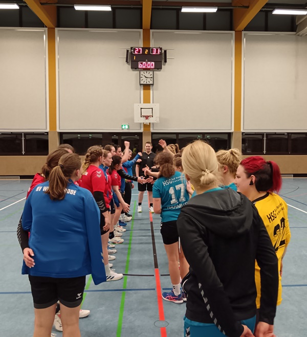 Testspiel statt Training - HVW Damen zu Besuch in Bad Harzburg