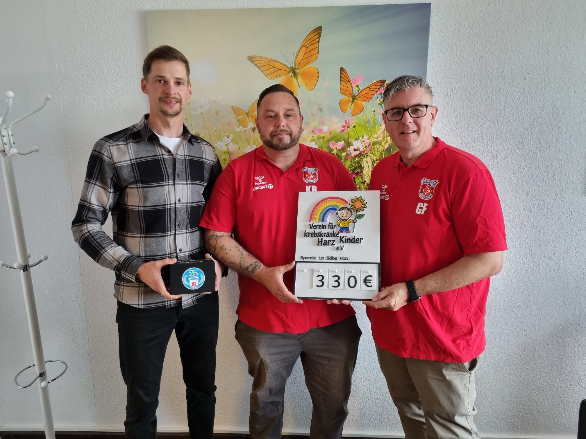 Spendenübergabe an den Verein für krebskranke Kinder Harz e. V.