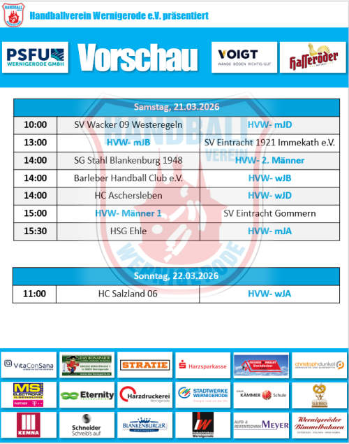 Unsere Spiele am Wochenende!