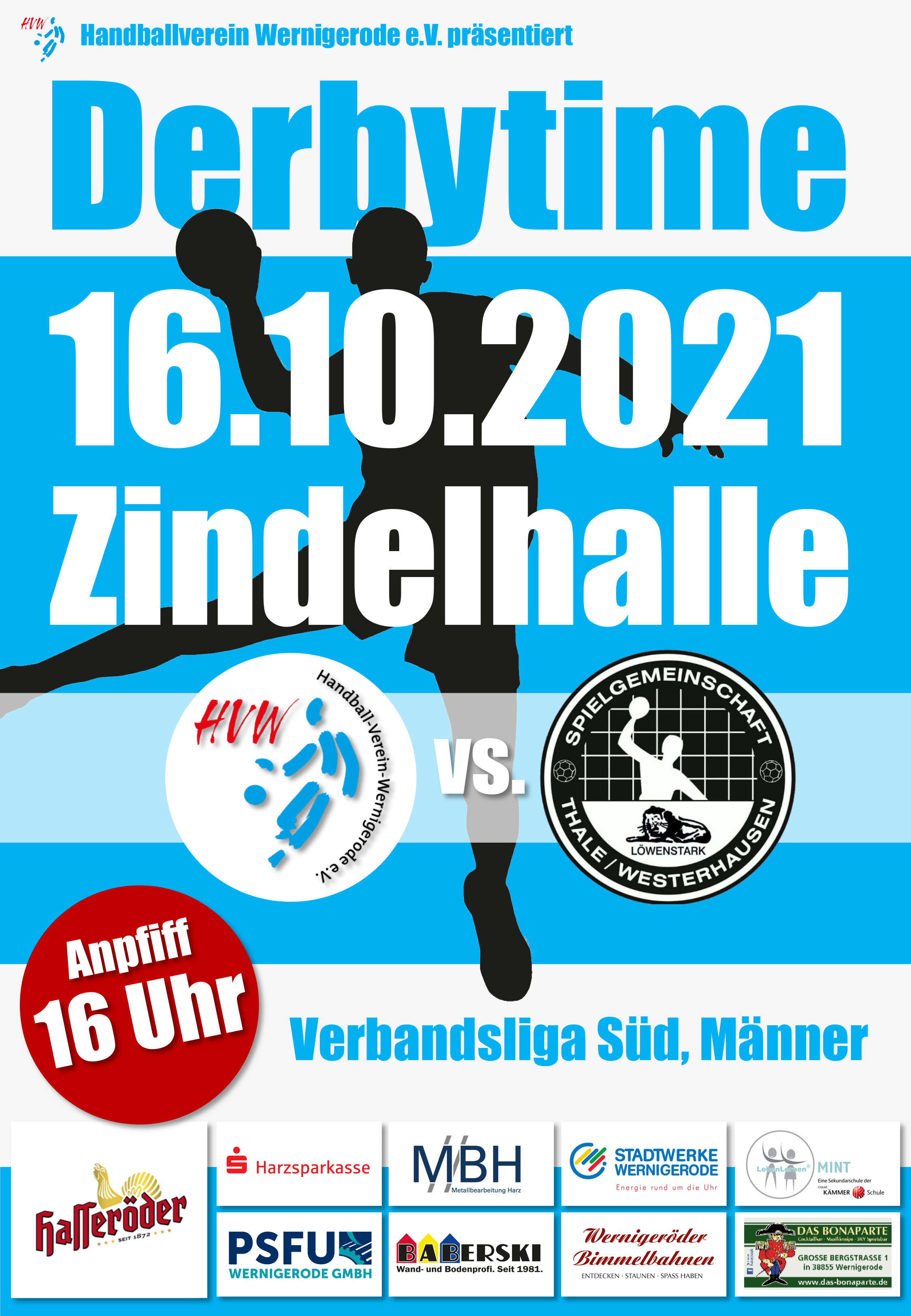 Derbyzeit am Samstag 16.10.21