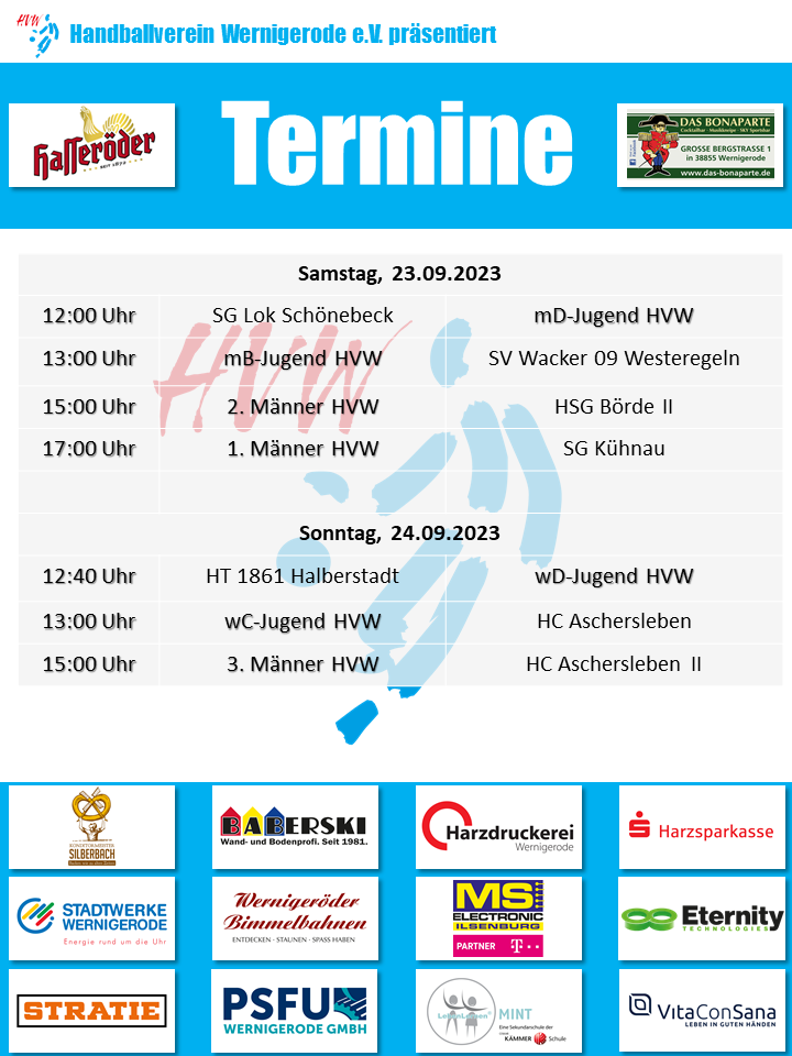 HVW Spiele am 23./24.09.2023