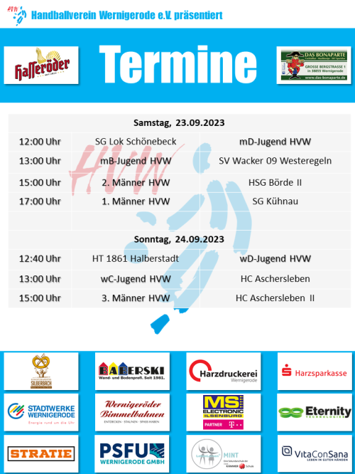 HVW Spiele am 23./24.09.2023