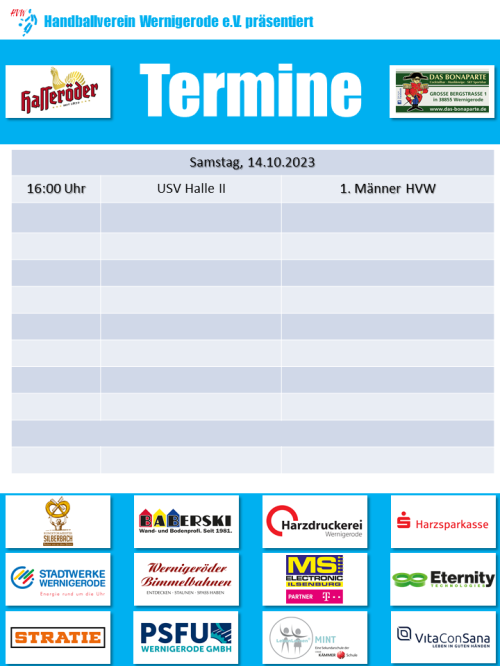 Nur ein HVW Spiel am 14.10.2023