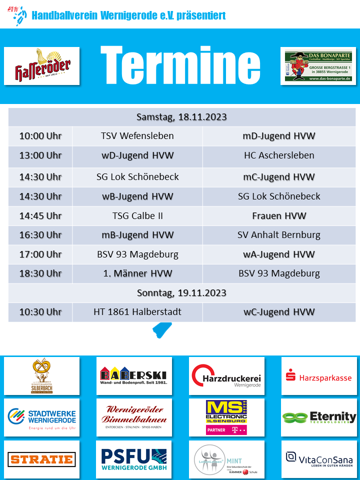 HVW Spiele am 18./19.11.2023