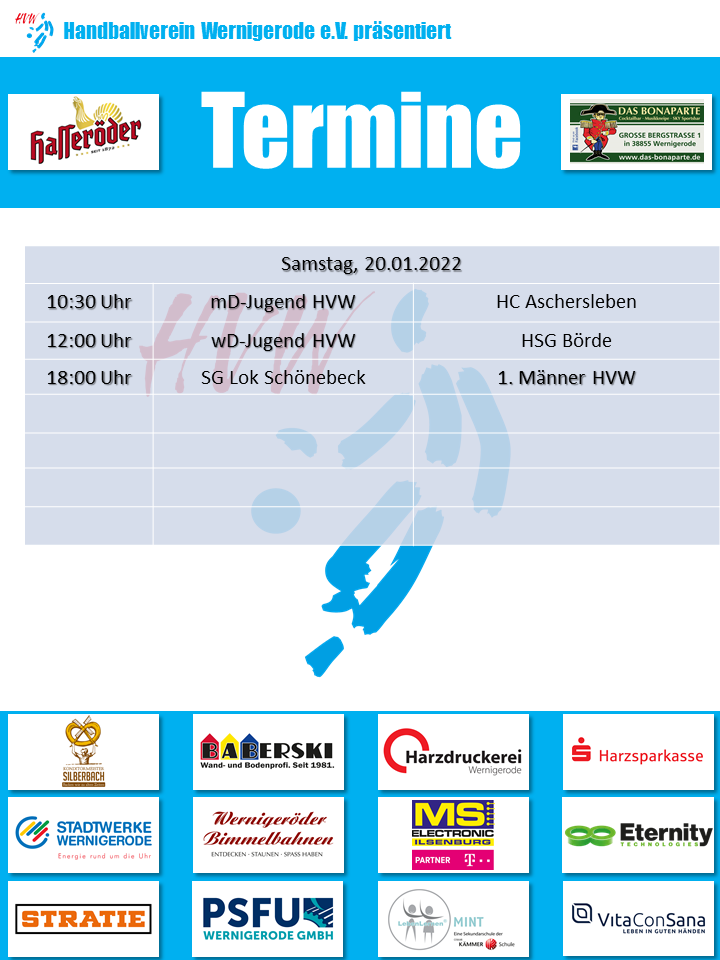HVW Spiele am 20.01.2024