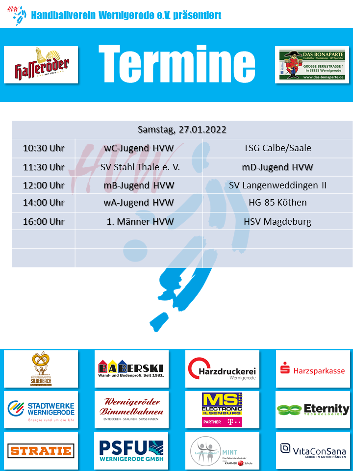 HVW Spiele am Wochenende 02./03.03.2024