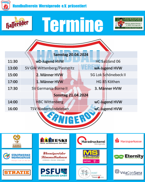 HVW Ansetzungen vom 20./21.04.2024