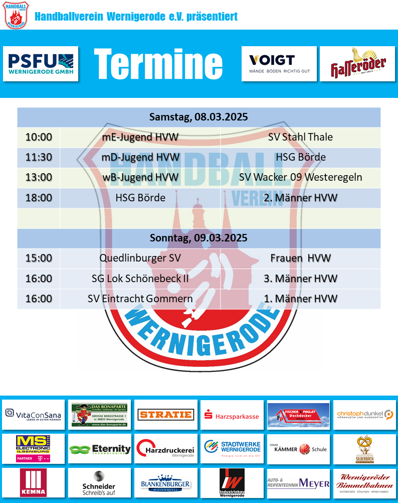 HVW Speile am 08./09.03.2025