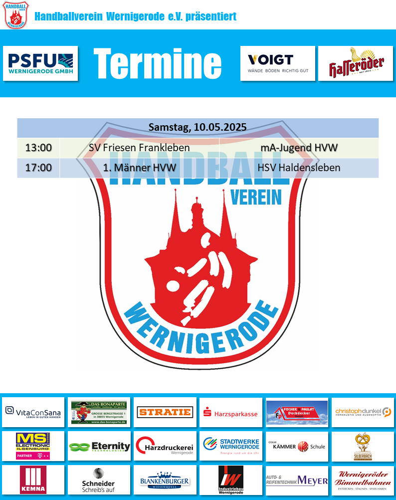 HVW Spiele am 10.05.2025