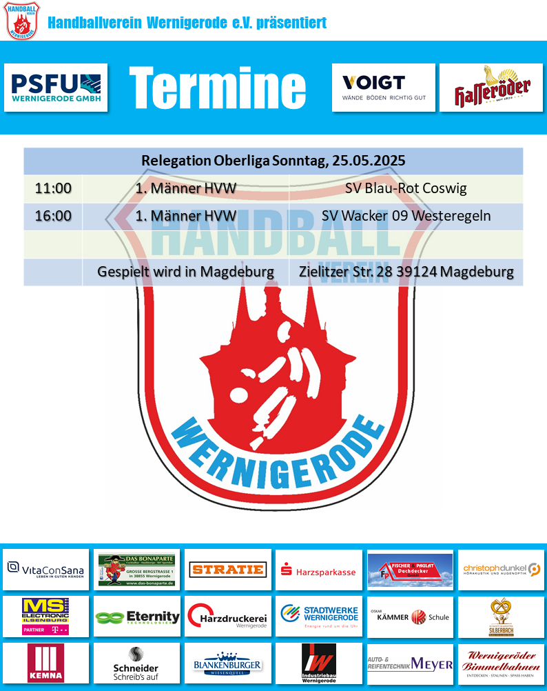 HVW Spiele am 25.05.2025
