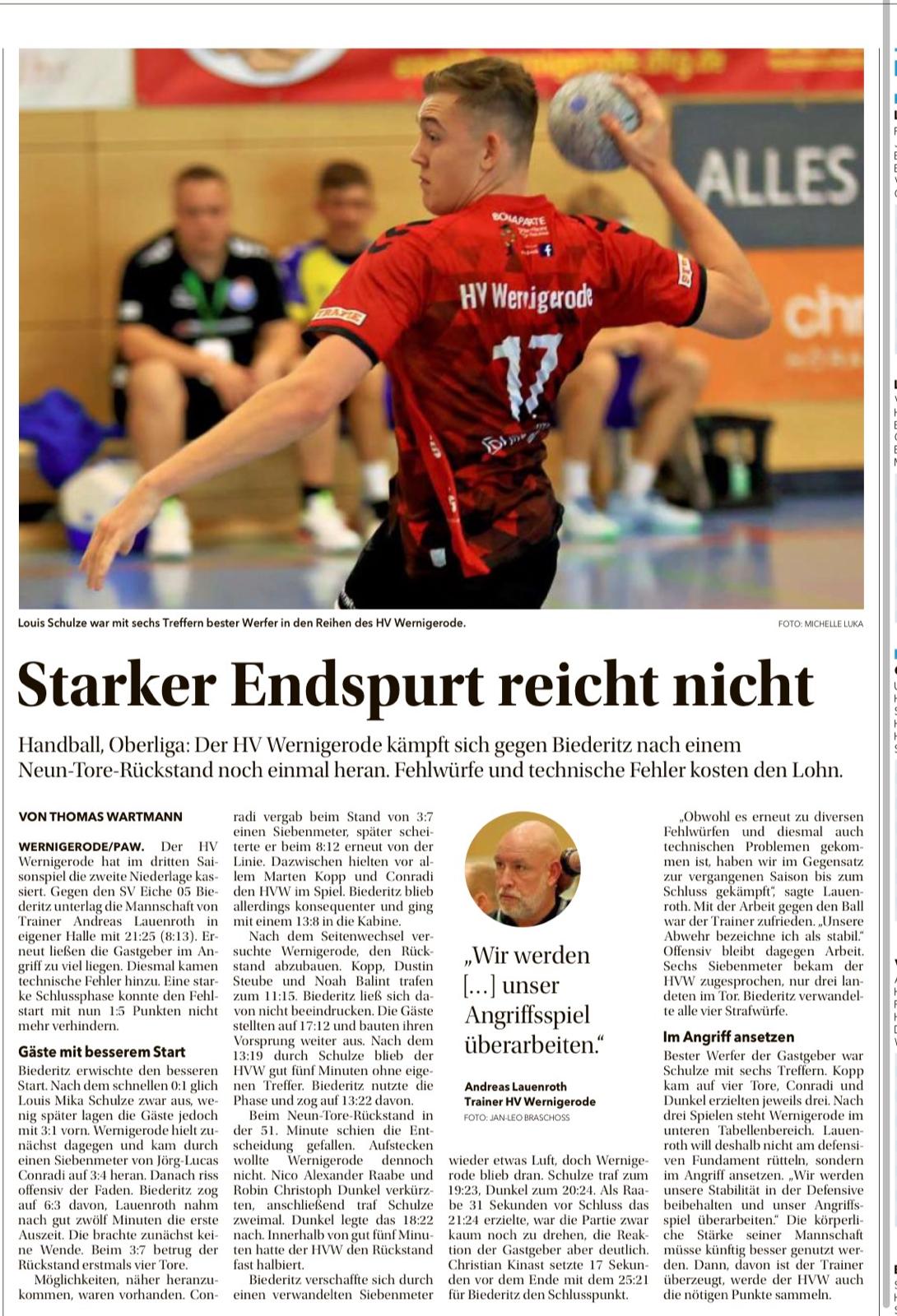 Starker Endspurt reicht nicht.