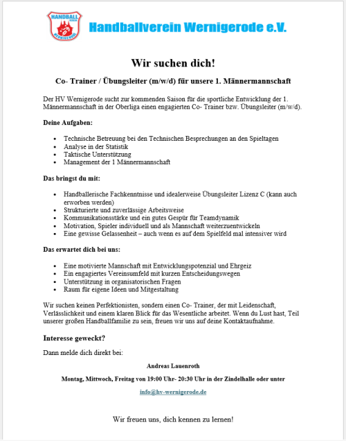 Wir suchen dich!