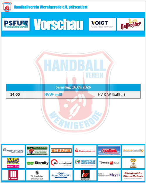 Unser Spiel am Samstag!