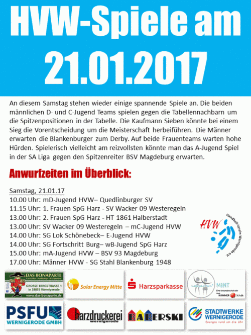HVW Begegnungen am 21.01.17