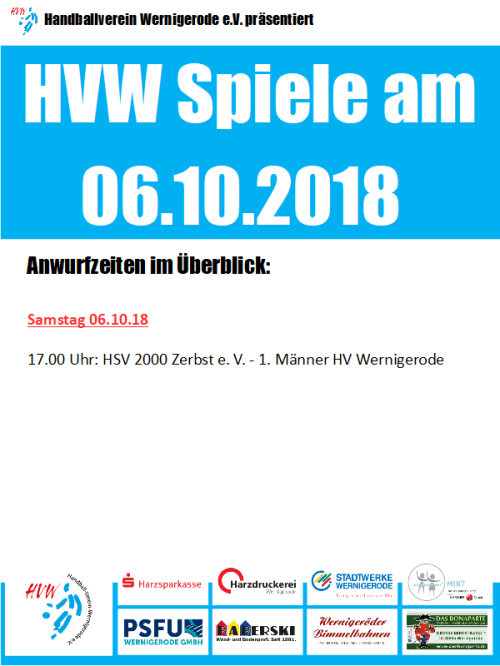 HVW Spiel am 06.10.18