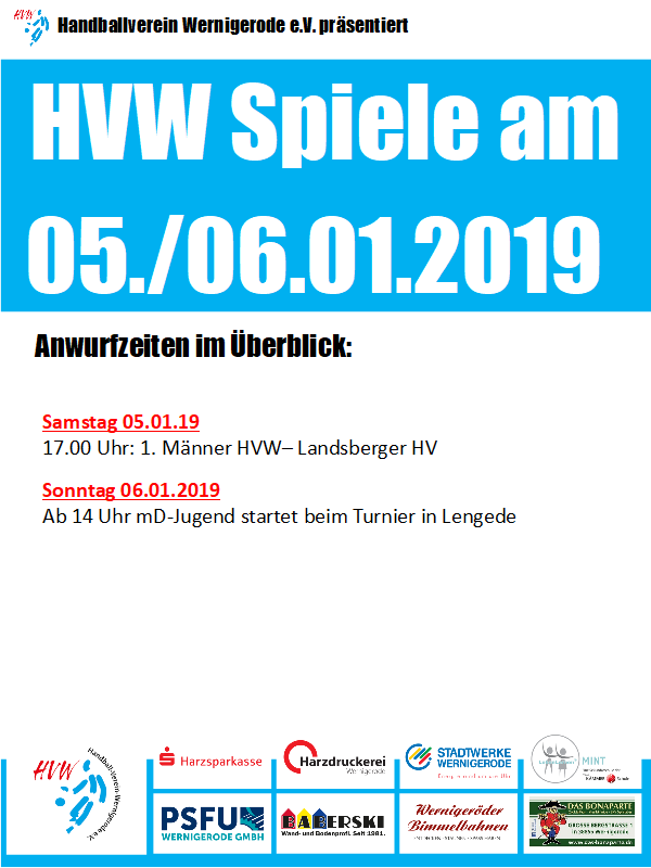 Erster Spieltag im Jahr 2019