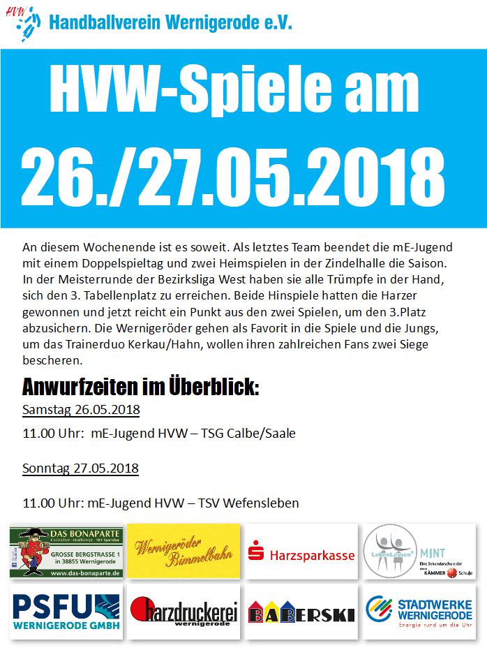 Jetzt kommt der letzte .... Spieltag der Saison 2017/18