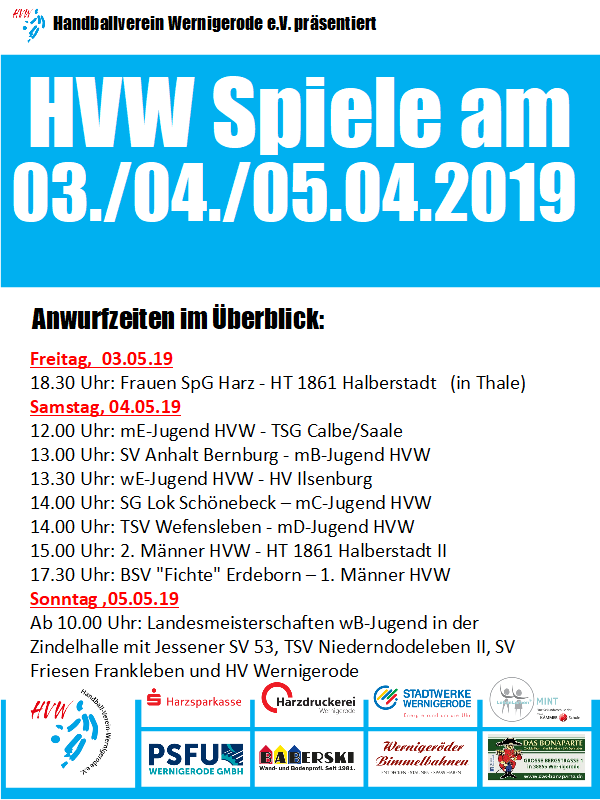 Letzter großer HVW Spieltag der Saison 2018/19