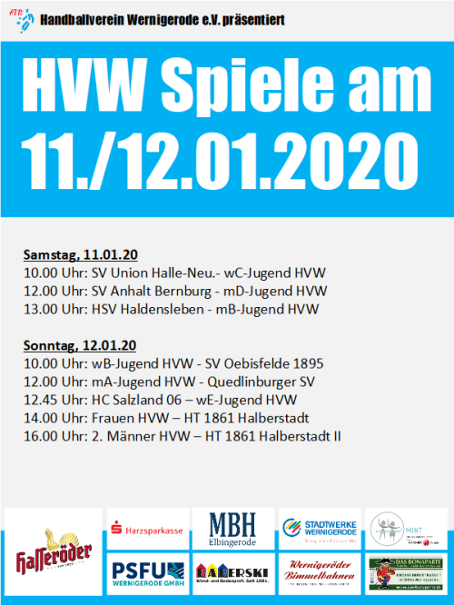 Erster HVW Spieltag im Jahr 2020