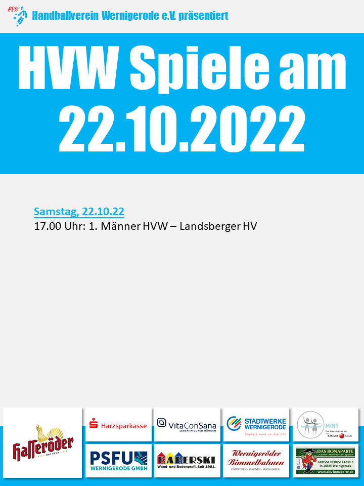 Nur eine HVW Partie am 22.10.2022