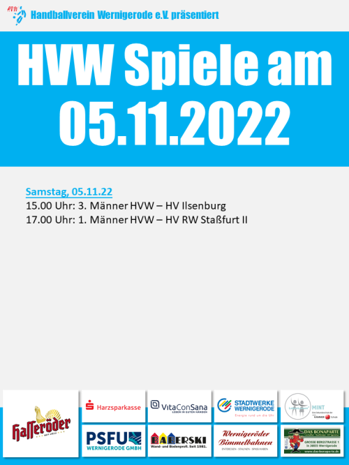 HVW Spiele am 05.11.2022