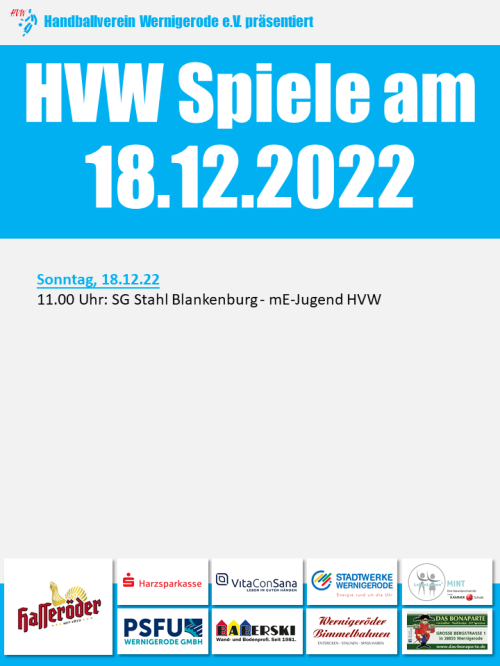 Letzets HVW Spiel im Jahr 2022 am 18.12.2022