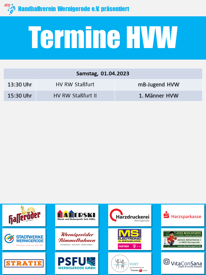 HVW Begegnungen am 01.04.2023