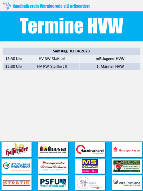 HVW Begegnungen am 01.04.2023