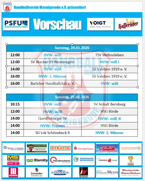 Voller Spielplan am Wochenende! Voller Spielplan am Wochenende!