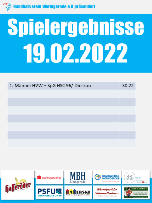 HVW Ergebnis vom 19.02.2022