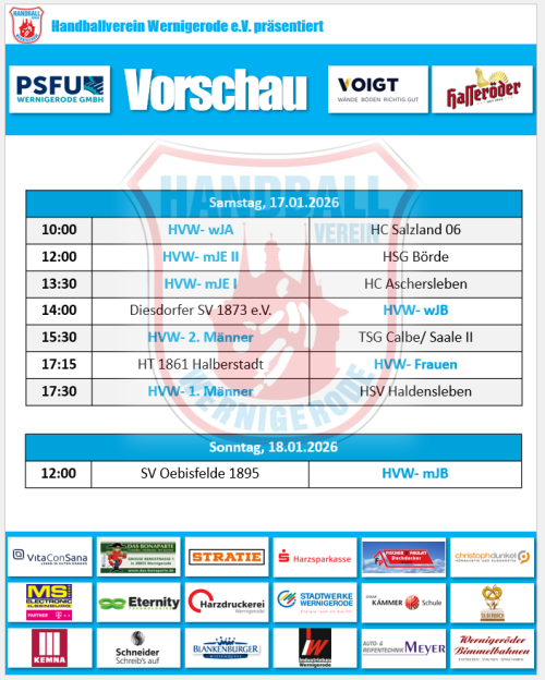 Unsere Spiele am Wochenende! Unsere Spiele am Wochenende!