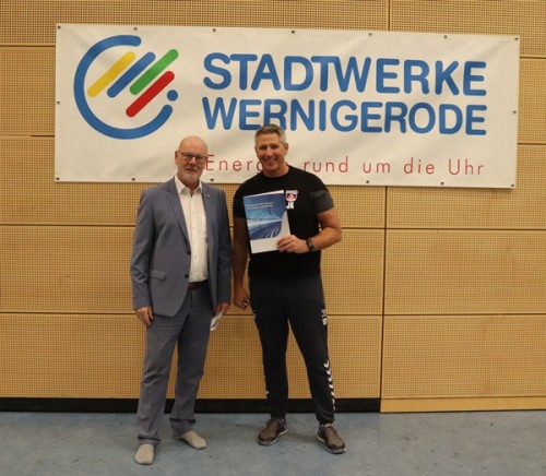 Stadtwerke Wernigerode verlängern Sponsoring mit dem HV Wernigerode
