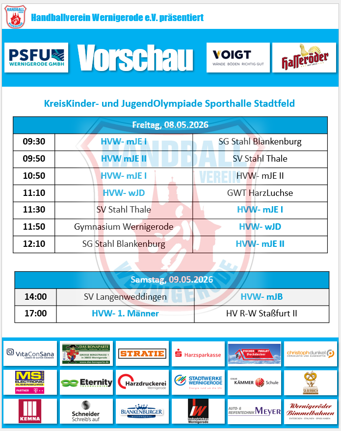 Unsere Spiele am Wochenende!