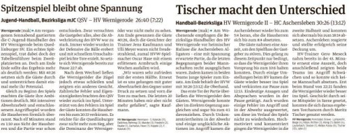 Volksstimme Spielberichte vom letzten Wochenende
